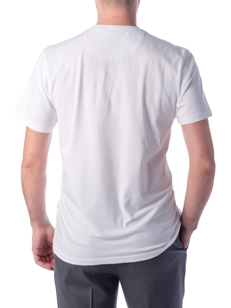 T-Shirt in Cotone Stretch Con Stampa