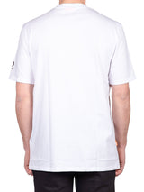 T-shirt Bianca con Logo e Taschino