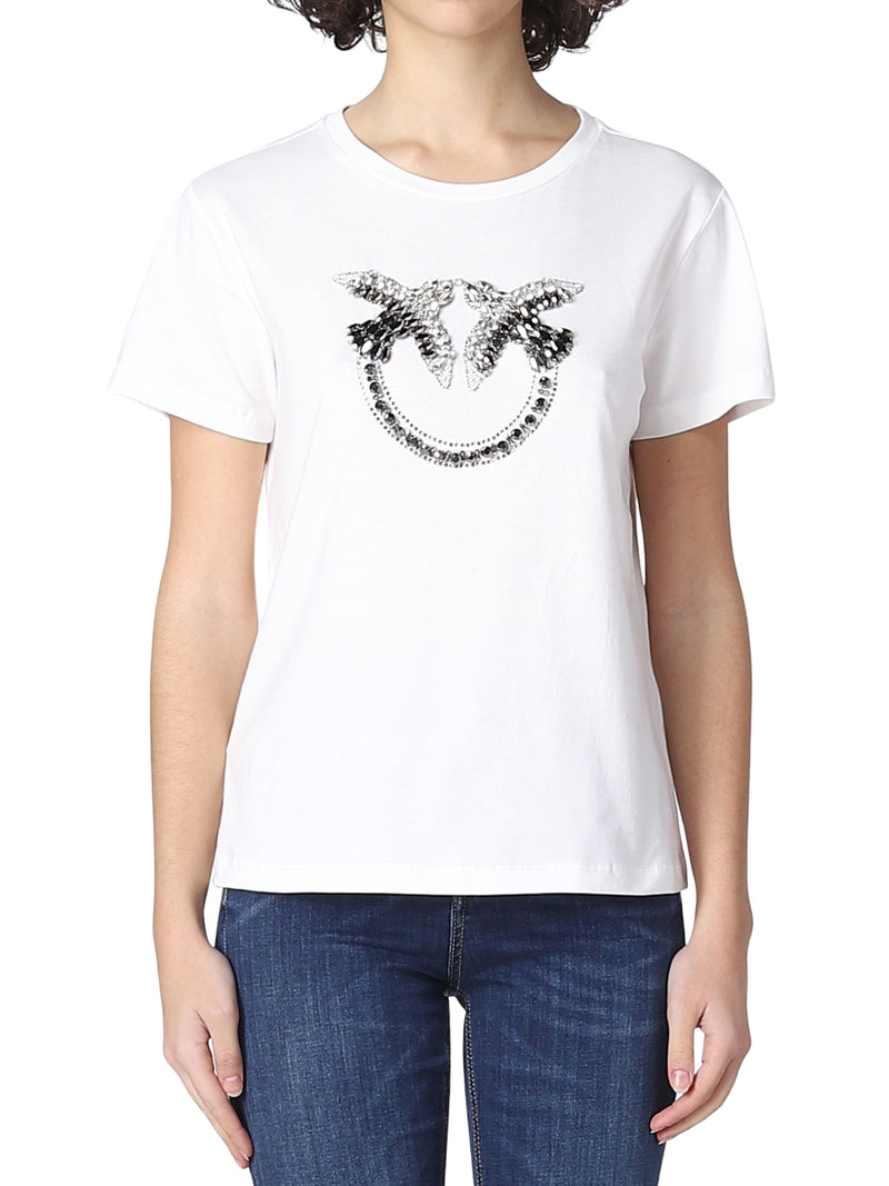 T-shirt Quentin con Applicazioni Love Birds